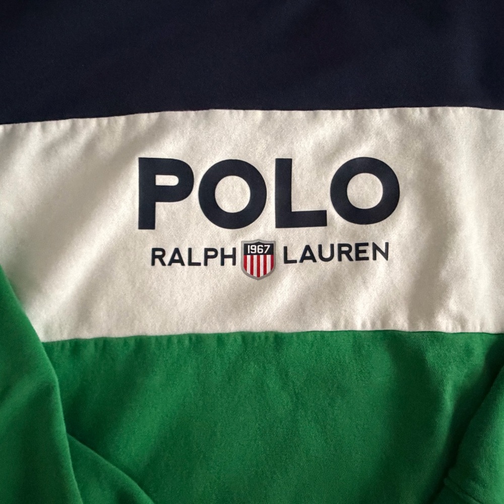 Polo by Ralph Lauren Navy, White and Green men’s big & tall Crewneck Sweatshirt - Picture 2 of 4